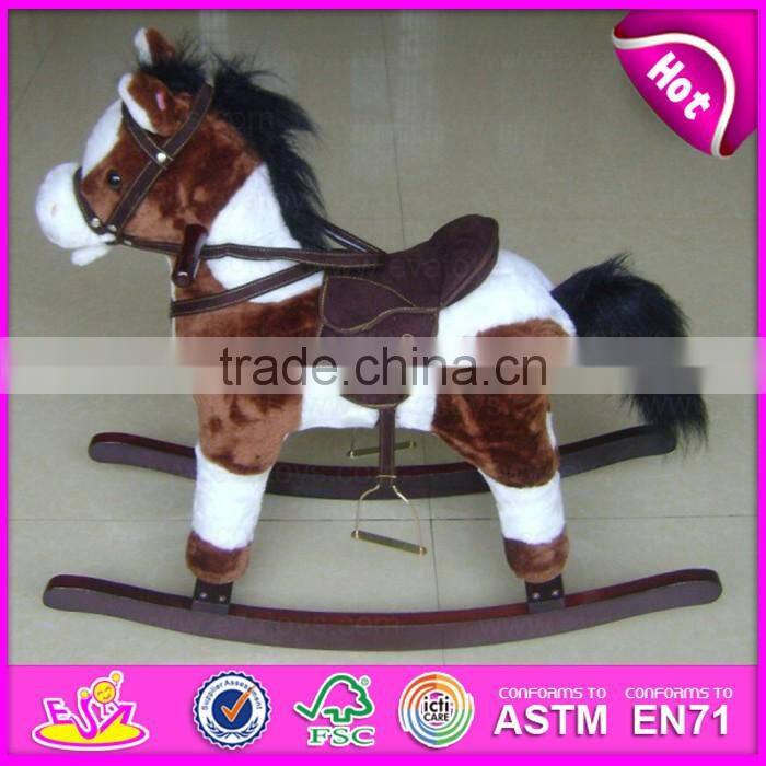 2015 new wooden rocking horse, wooden rocking horse toy, cheap wooden rocking horse W16D064