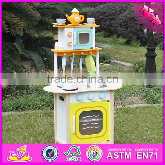2016 new design preschool home play toy wooden kids wooden kitchen sets W10C246