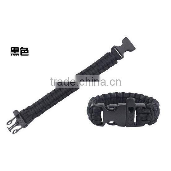 camping/travel/outdoor activity PARACORD BRACELET for emergercy with whistel and compass