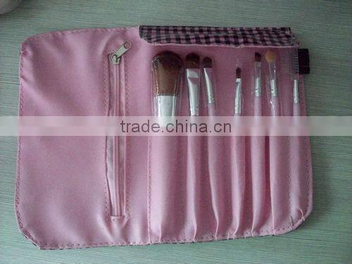 2014 new professional 7pcs beauty makeup brush set /set brushes in PU bag