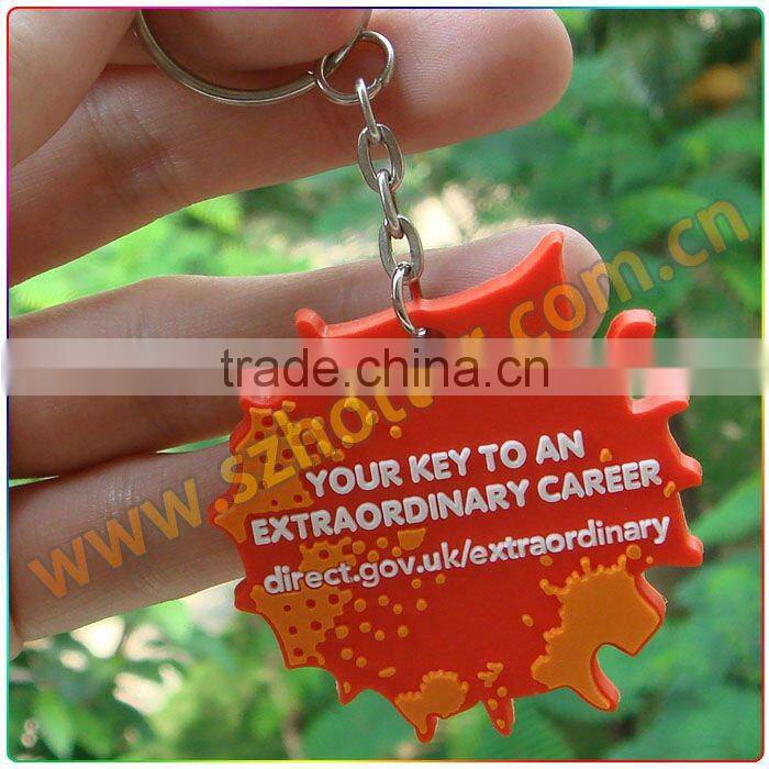 death 3d soft pvc key ring