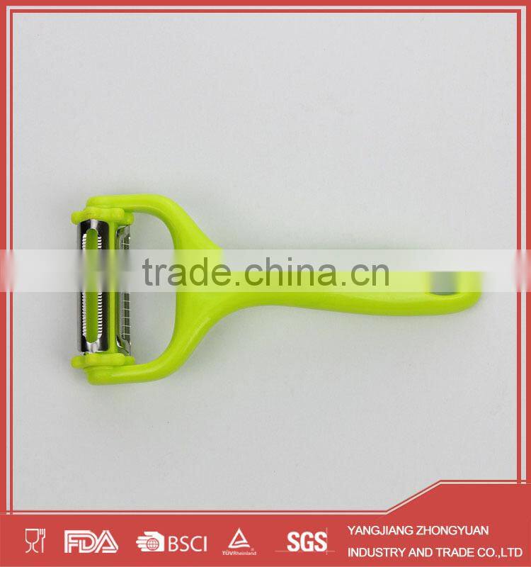 Multi-functional triple-blade stainless steel vegetable peeler