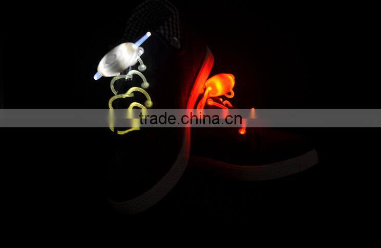 New Party Decorations Colorful flashing LED shoelaces light up LED shoelaces with battery wholesale