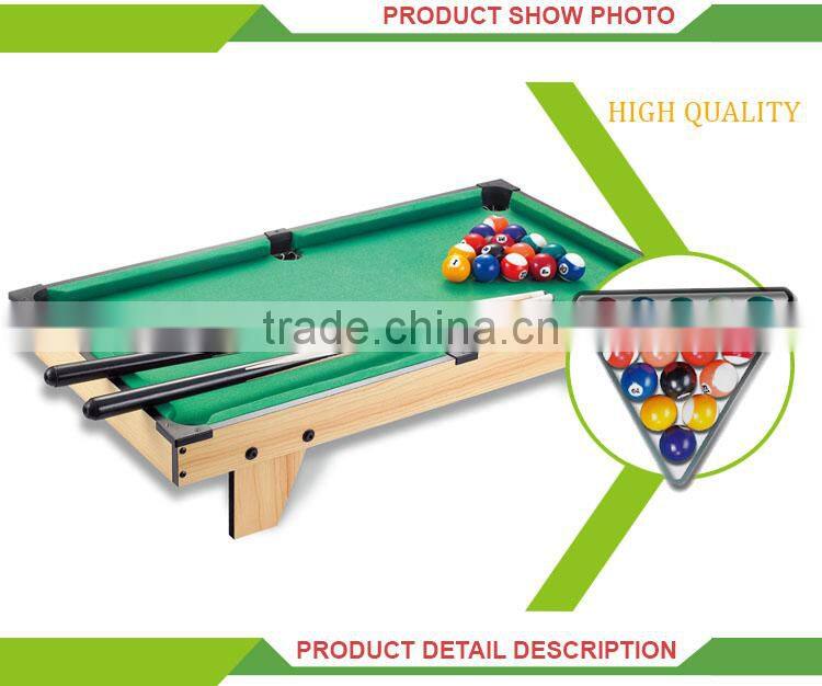 Kids Indoor Toy Play Set Mini Wood Snooker Table Game