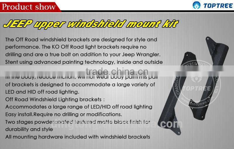 Toptree Led Bar Bracket for Jeep Wrangler JK Bracket Mount Kits
