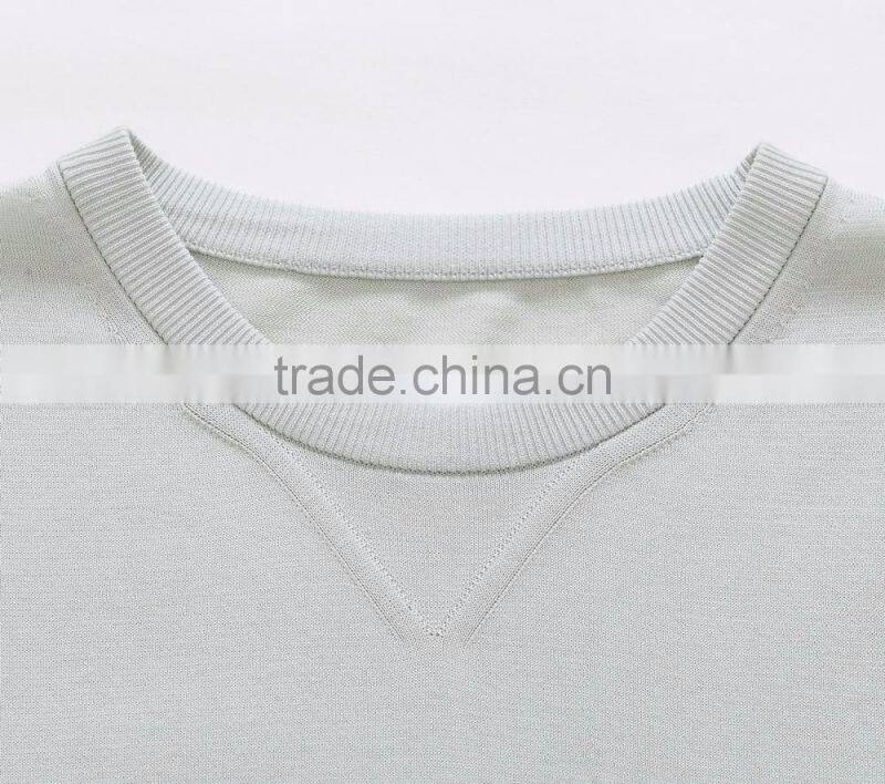 custom 100% fine cotton white plain t shirt