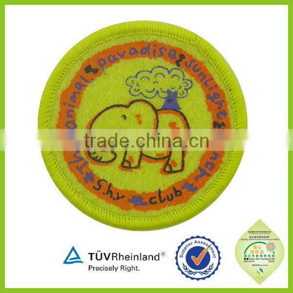 OEM supply Custom cotton tag /label screen printing patches