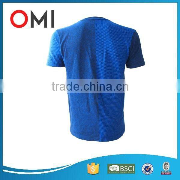 Wholesale Custom Fashion Design Seamless Mens body building Gym workout T Shirt