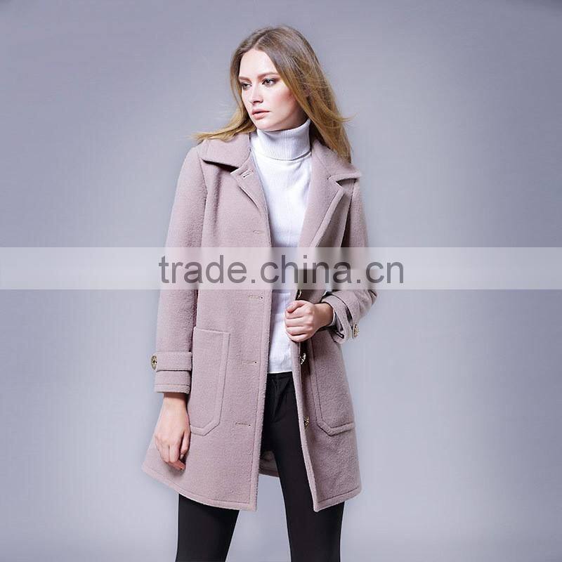 2016 Fashion Design Elegant Long Sleeve Outwear Winter Coats For Women