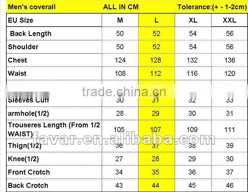 Men's 100%cotton workwear stock lot