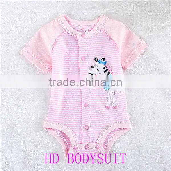High quality 100% natural cotton baby bodysuit