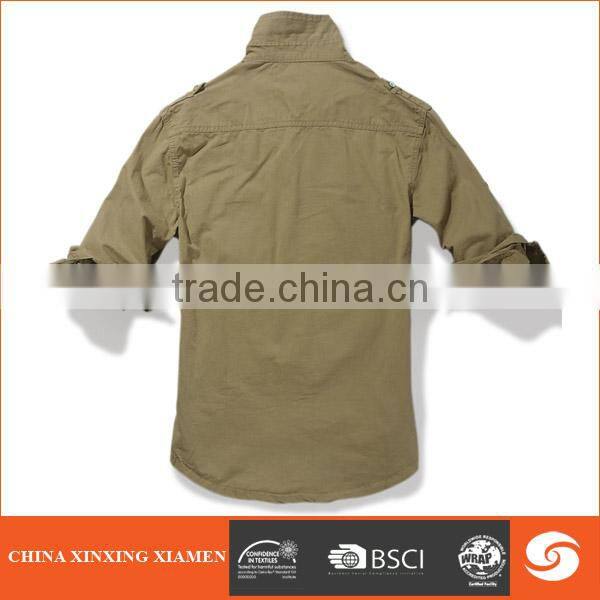 Hot Sale Heavy Washed Pure Cotton mens casual shirt 2014 new style