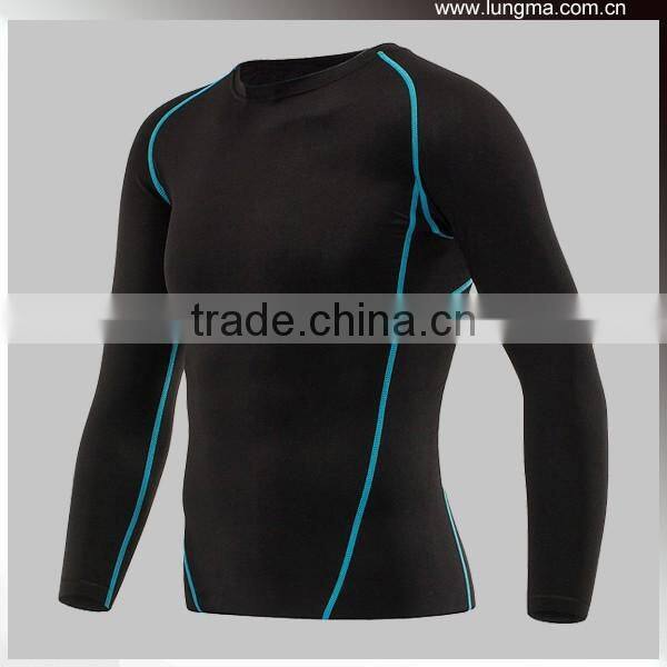 Long Short Sleeve Wholesale Blank Custom Compression Shirts