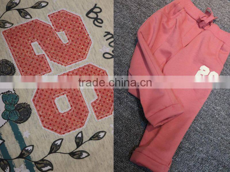 Winter Girl Clothing Set Two Piece Cotton Top Fashion Suits