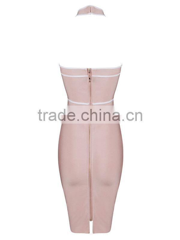 2015 wholesale Sexy Women Bandage Dress Cropped Outfit one Piece Bodycon high quality Dress H1243