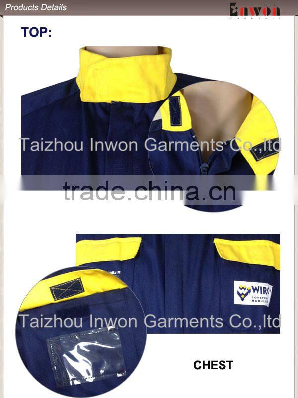 Wholesale cheap coverall oil and gas workwear with pockets