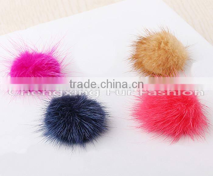 CX-A-07 Mink Fur adornment Real Mink Fur Pom Pom