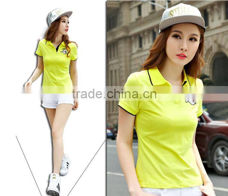 2017 Latest Women Polo Custom Cheap Polo Shirt Fashion Design Polo T-shirts
