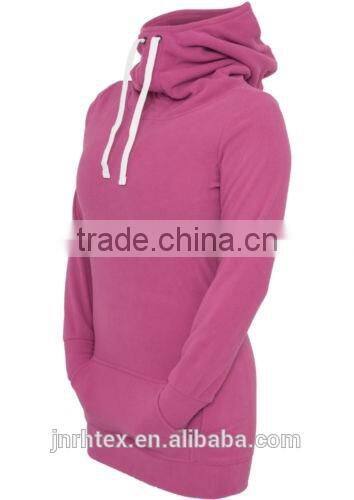 Custom cheap thick long polar fleece hoodies