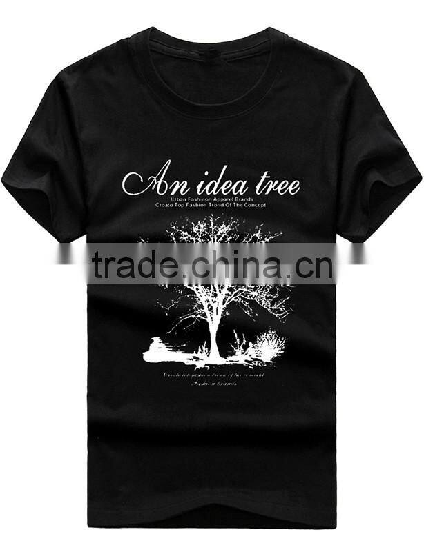 Silkscreen printing design t-shirt made in China