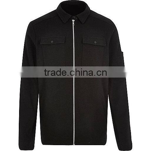 Men Jacket, Zip Up Woolen Bomber Body Building Winter Jacket Winter Coat