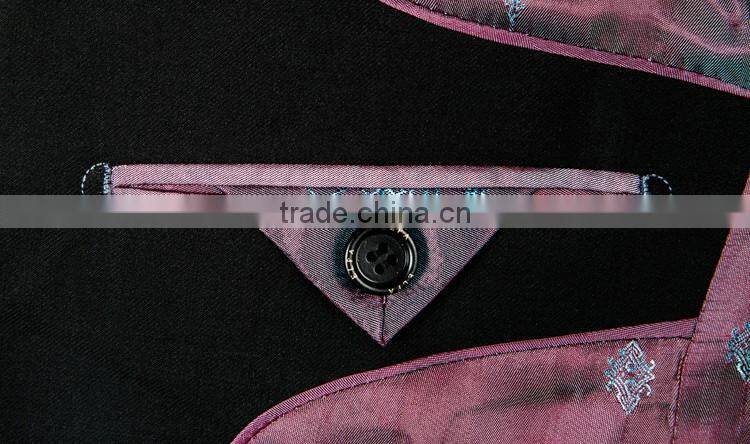ELPA fancy flower boy black designer 3 piece formal suits for boys