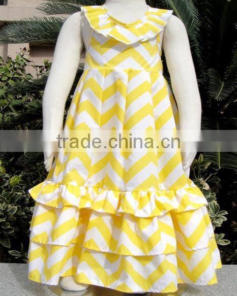 Wholesale Fashion Baby Girls Summer 100% Cotton Maxi Mommy And Me Girls Dresses Ruffled V Maxi Lace sleeveless Pettidresses