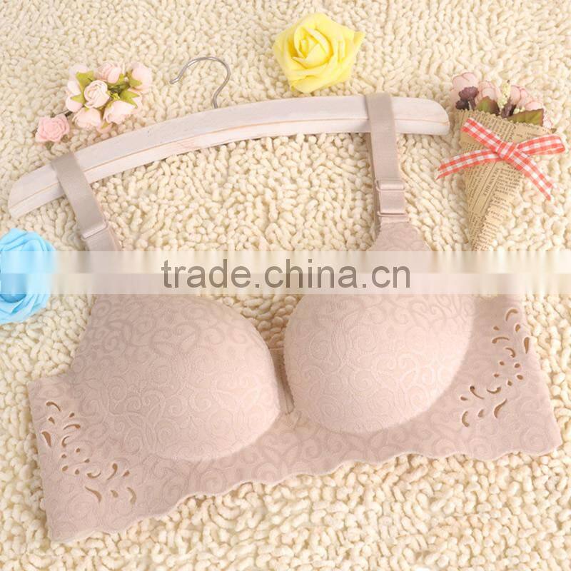 3/4 pull up cup latest fashion sexy bra
