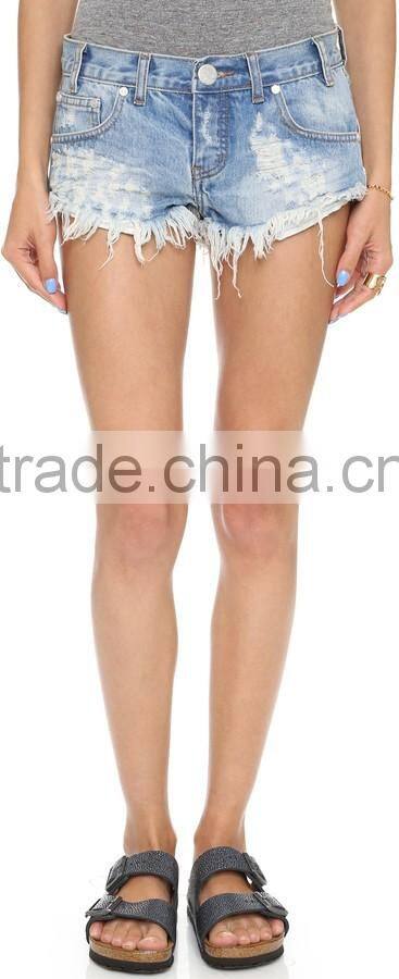 Newest hot sale sexy ladies fashion denim short jeans woman