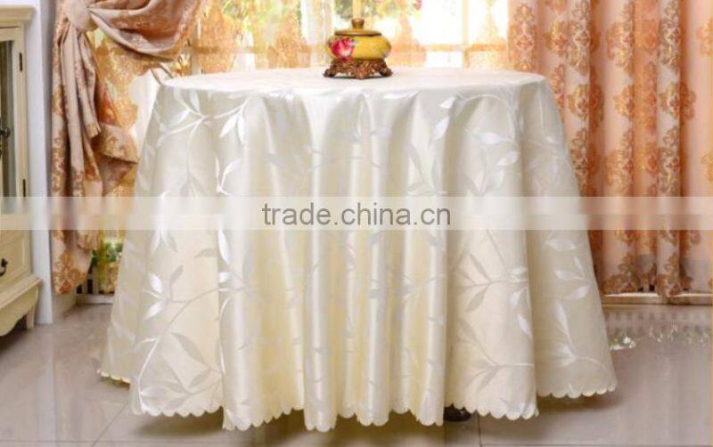 polyester jacquard fabric dinning table cloths for hotel
