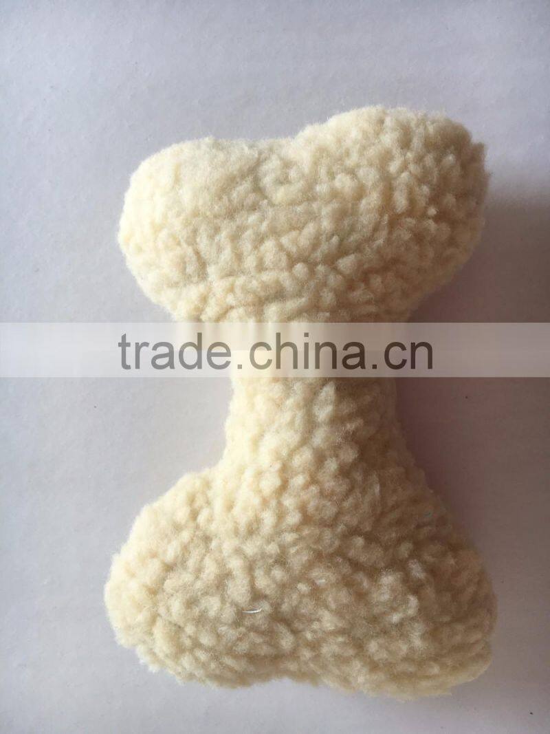 Bone Shape Cheap Plush Squeaky Dog Toy