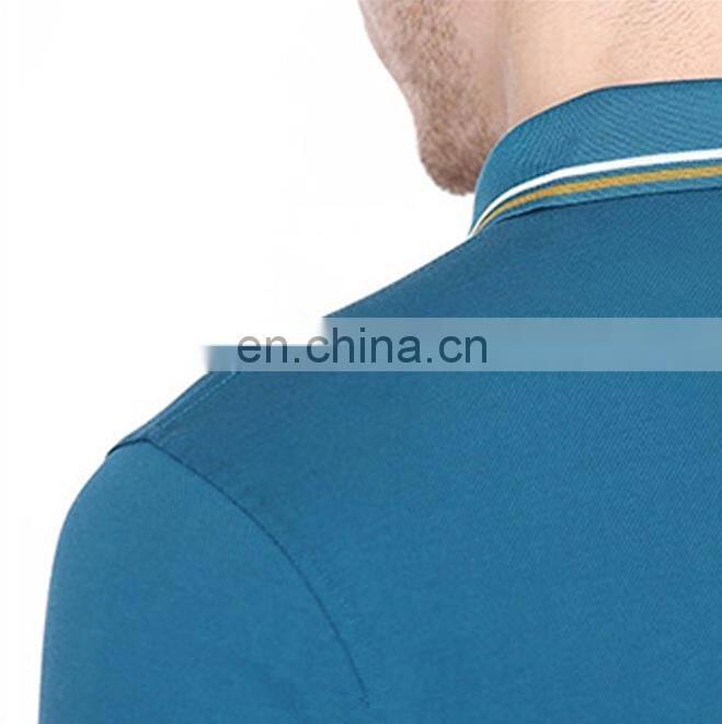 Men's short sleeve turn-down collar high quality golf T-shirt