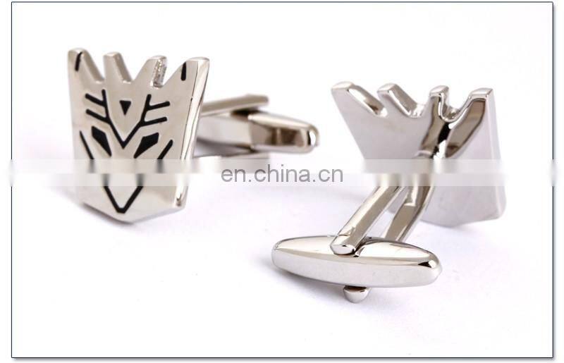 Copper Alloy Transformers Superhero Silver Cufflinks for Mens