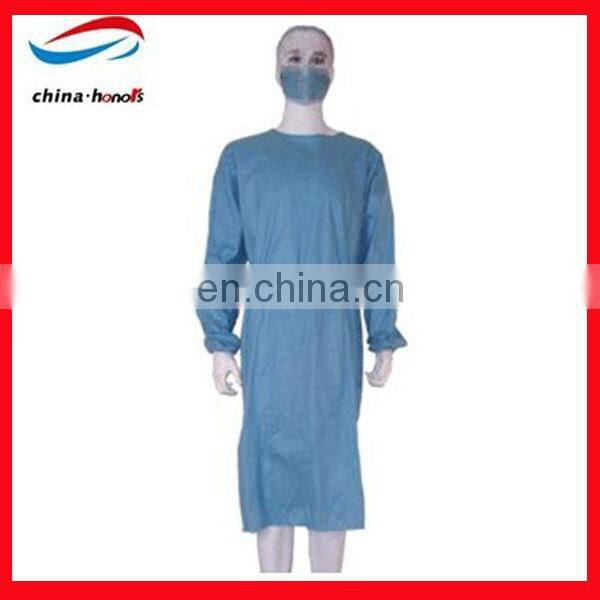 plastic isolation gown,yellow disposable isolation gown