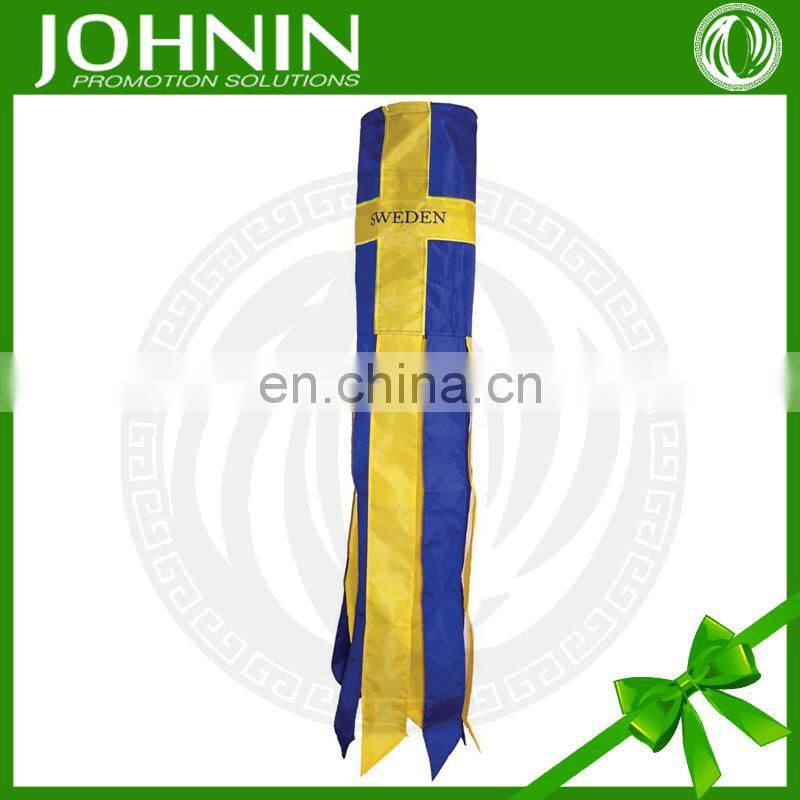 wholesale promotional polyester fabric decorative windsock flag
