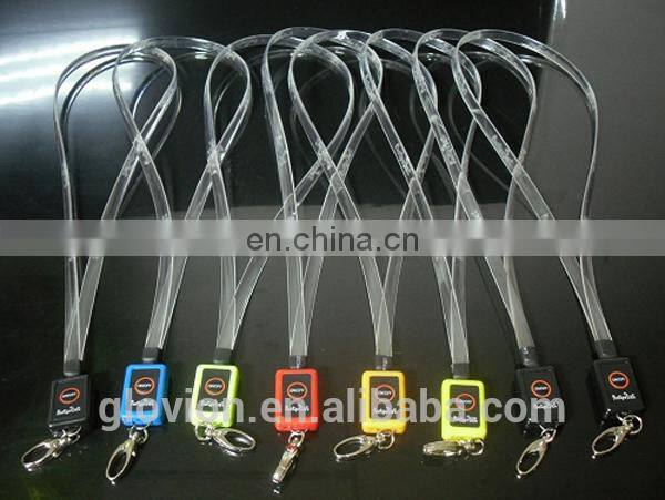 New Design TPU LED lanyards TPU LED lanyards for party single flashing lanyard