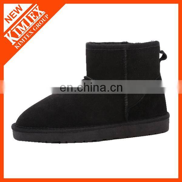 2014 classical ankle black winter wool snow boots
