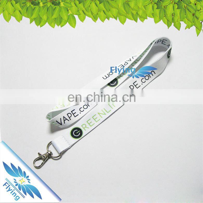 2017 polyester lanyards for sale lanyard heat transfer printed lanyards with thumb hook and buckle realese