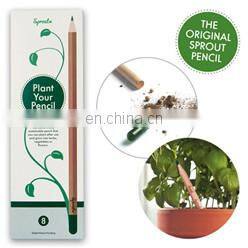 natural funny promotion wood flower fruit grass seeds sprout plant pencil with seeds
