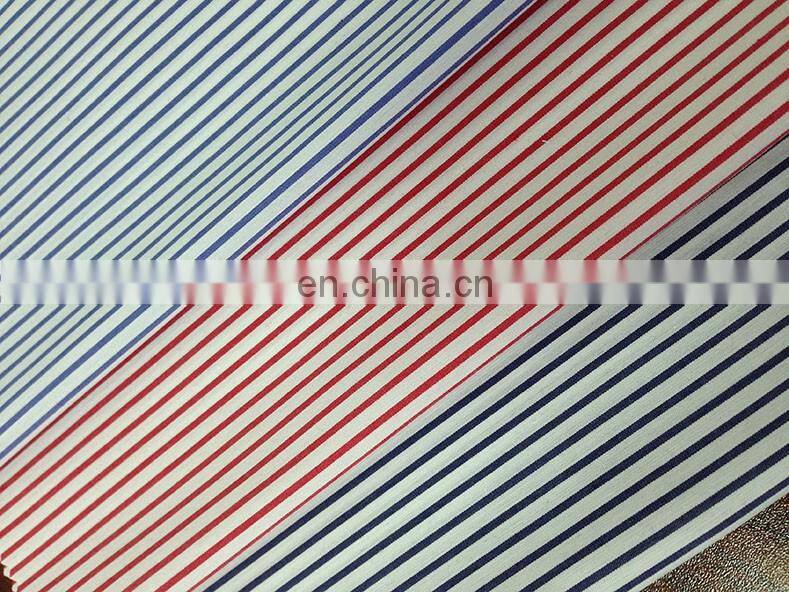 cotton nylon span yarn dyed poplin