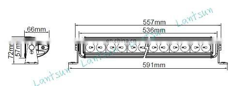21inch 90w camo cr ee 24v led lights for truck IP68 single row 5w cr ee chips for truck