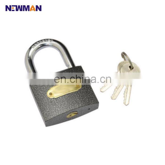 Brass Rectangular Lock Mini Padlock With Keys