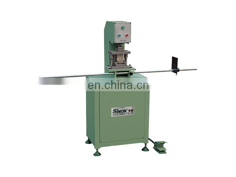 PVC upvc window lining steel shearing processing machine