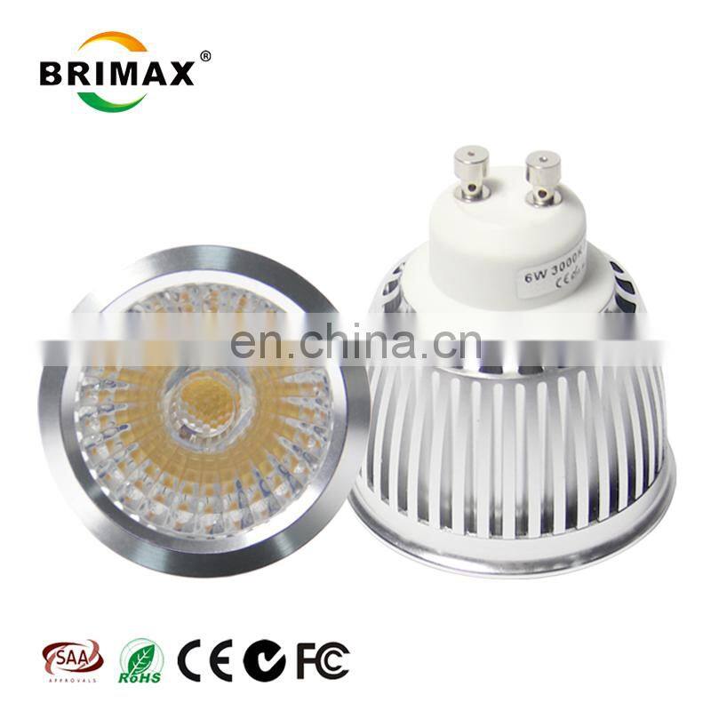 aluminium 10 degree beam angle ce rohs gu10 led spotlight
