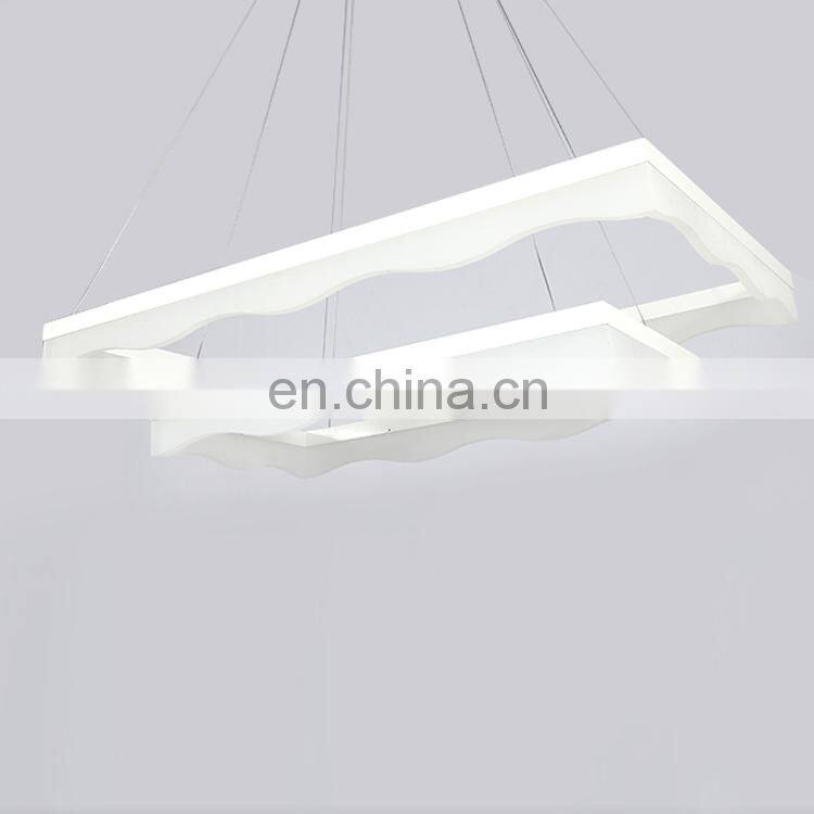 Wholesale modern fashion european pendent light decorative led acrylic chandelier