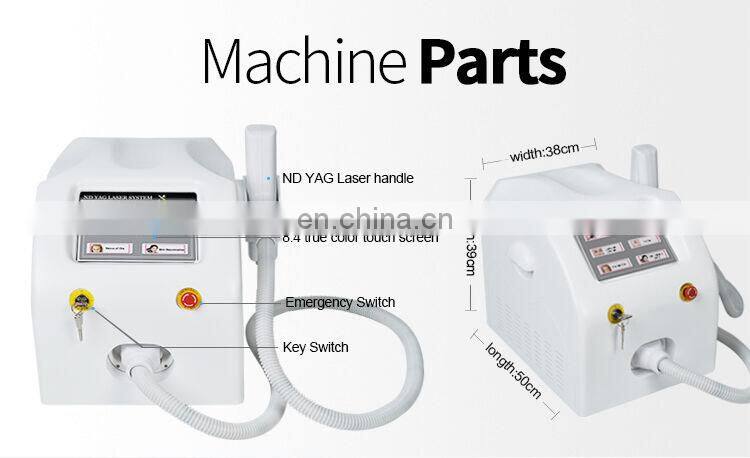 Portable 1064 532 1320nm nd yag laser carbon peeling yag laser machine
