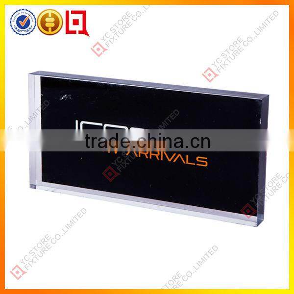 Acrylic brand block