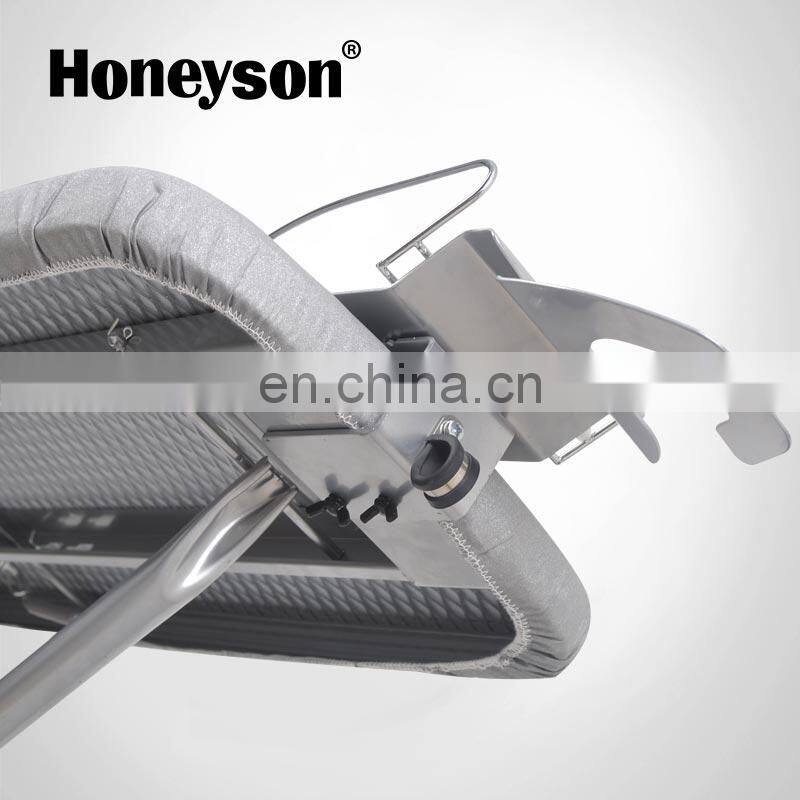 Anti-theft hotel ironing set iron with iron board hanger in cabinet