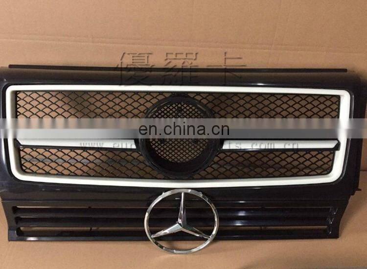 G CLASS W463 G55 G500 A-style body kit PP material front bumper fog light covers with LED front grille over fenders side mirrors