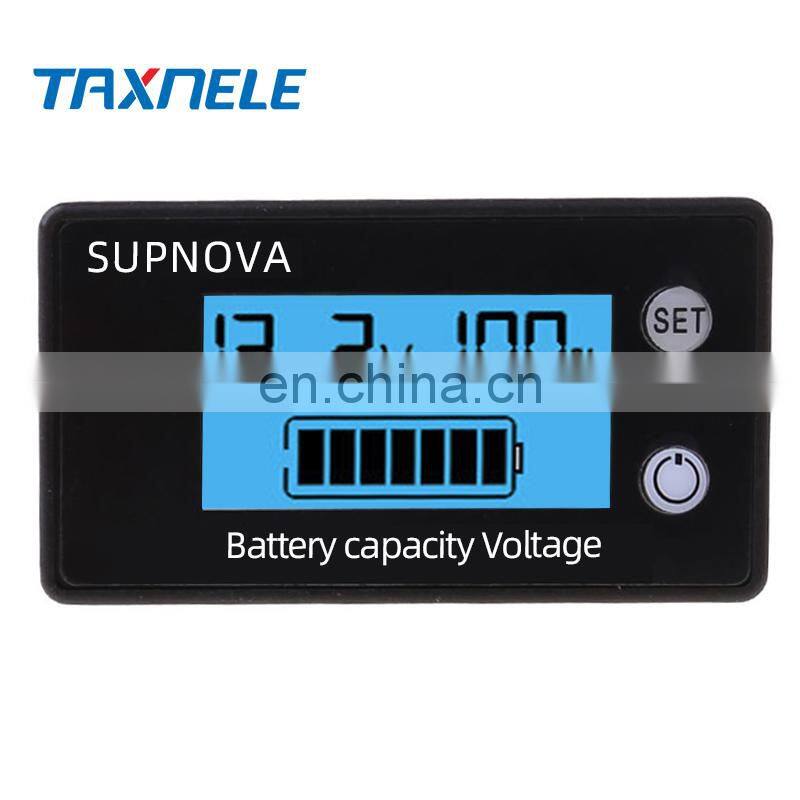 Battery Capacity Indicator tester DC 8V-100V Lead Acid Lithium LiFePO4 Car Motorcycle Voltmeter Voltage Gauge 12V 24V 48V 72V